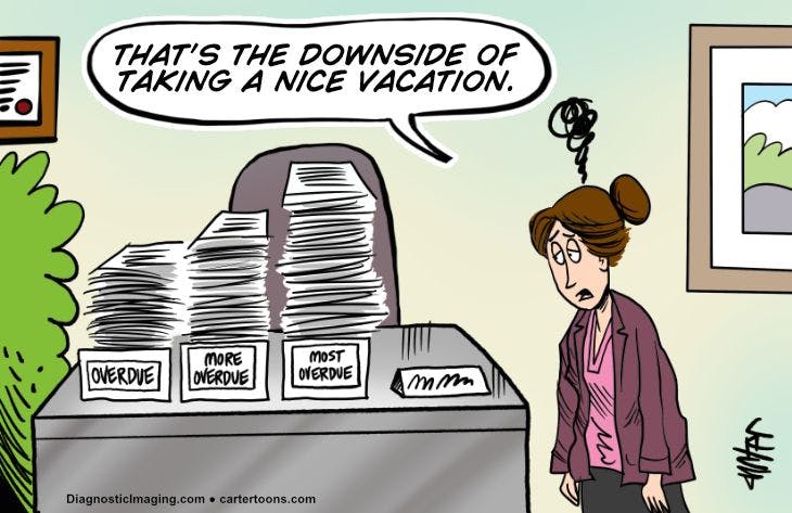 The Downside of Vacations