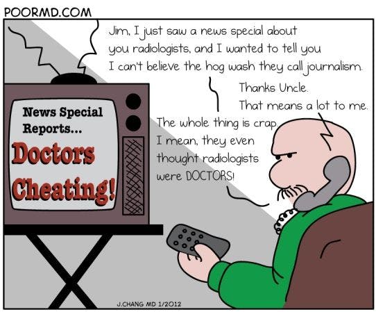 Radiology Comic: Doctors Cheating