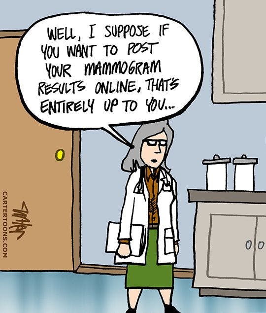 Radiology Comic: Mammogram is Trending