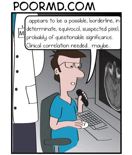Radiology Comic: Radiology Weasel, Waffle and Hedge
