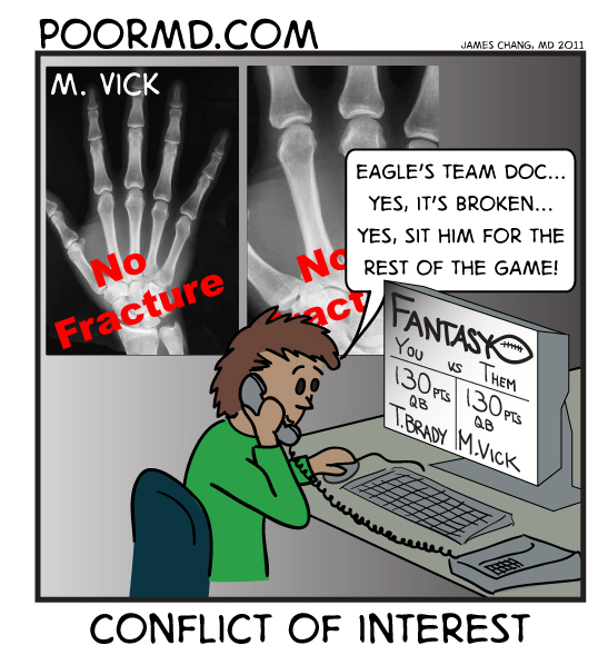 Radiology Comic: Fantasy Football