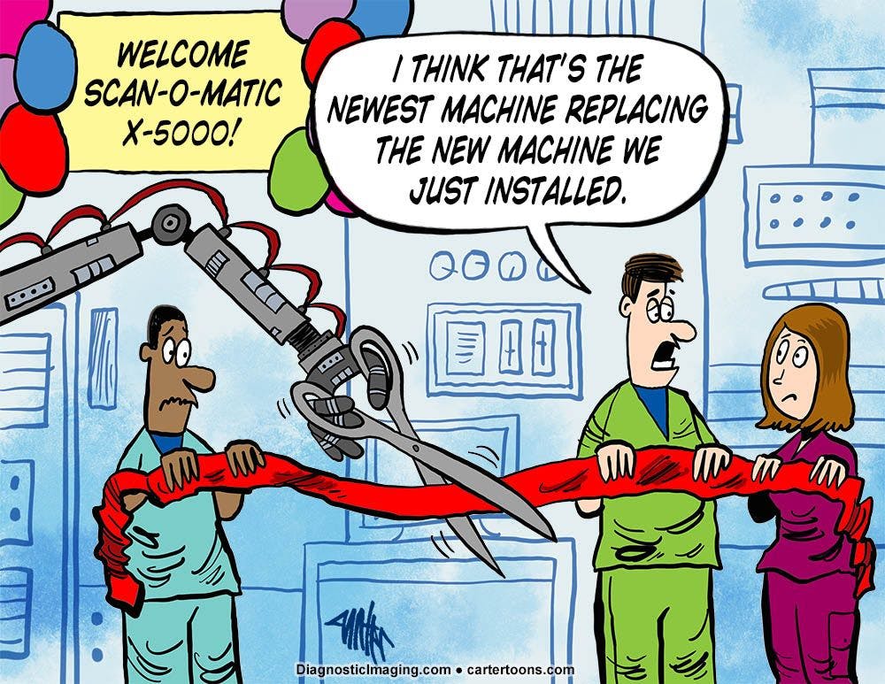 Radiology Comic: The Advance of Technology