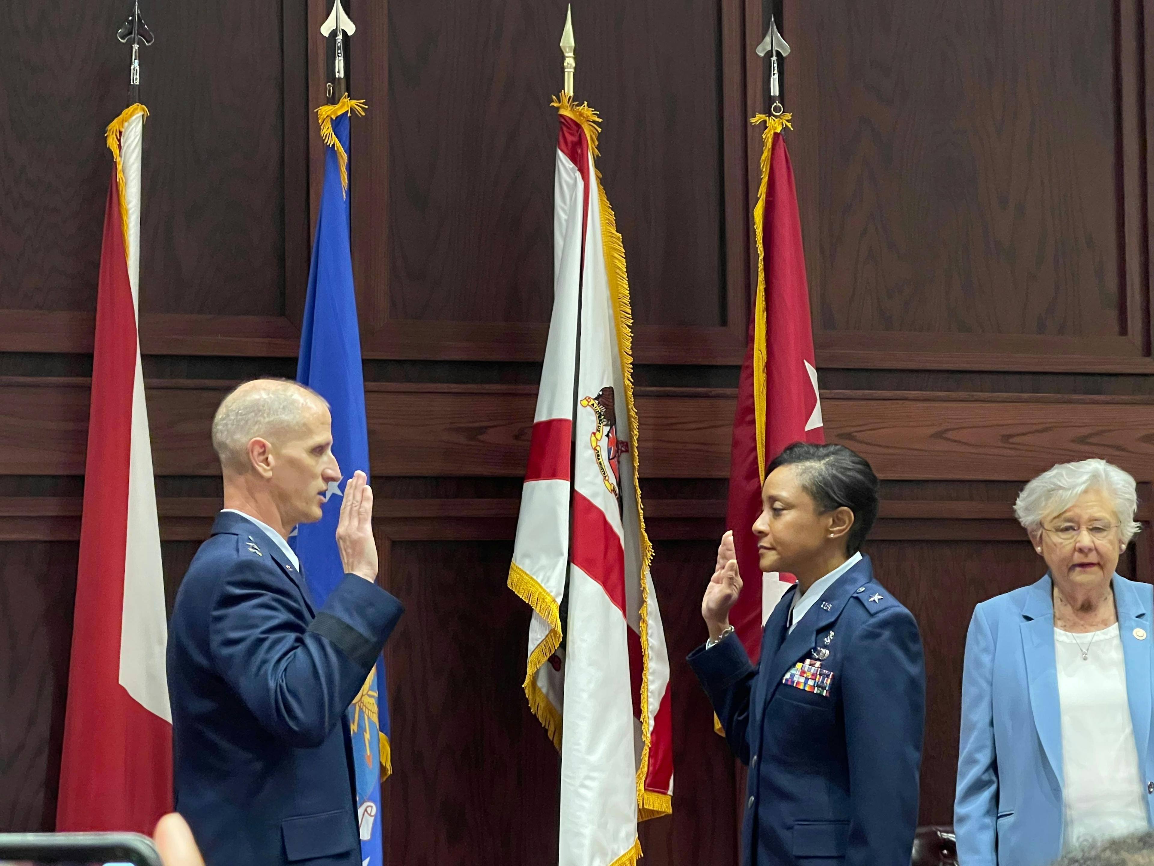 Tara McKennie, RadPartners vice president, is sworn in as brigadier general in the Alabama National Guard. She will serve as Chief of Staff.

Courtesy: RadPartners