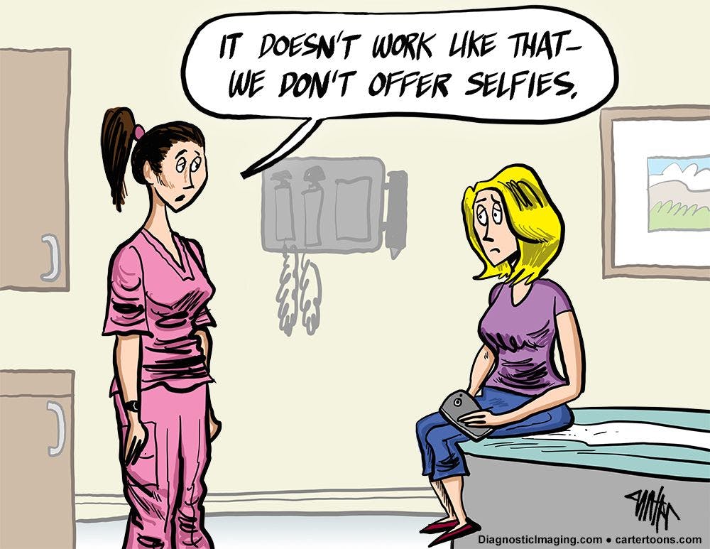 Radiology Comic: Selfies in Radiology?